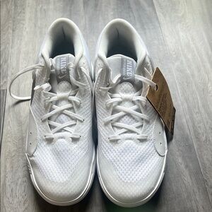 Nike Men’s White Low-Top Mesh Athletic Sneakers